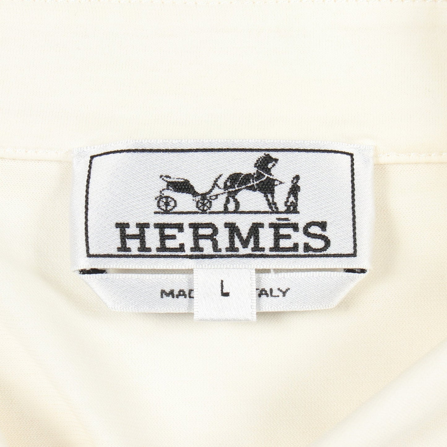 半袖 ポロシャツ コットン ホワイト エルメス トップス HERMES