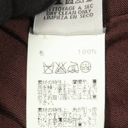ニット ベスト ウール ブラウン エルメス
