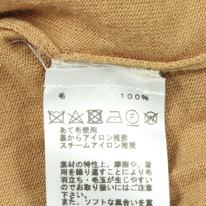 長袖 ポロシャツ ウール カーキブラウン エルメス