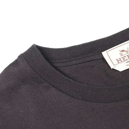 ハーバリウム 半袖Tシャツ コットン ブラック エルメス