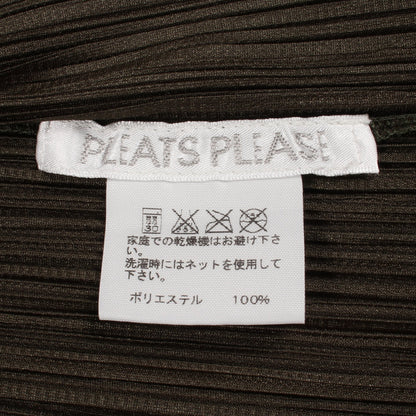 プリーツ カーディガン ダークグリーン プリーツプリーズ