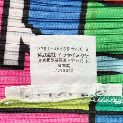 プリーツ LABORATORY ラボラトリー ノースリーブ ワンピース ホワイト マルチカラー プリーツプリーズ ワンピース PLEATS PLEASE