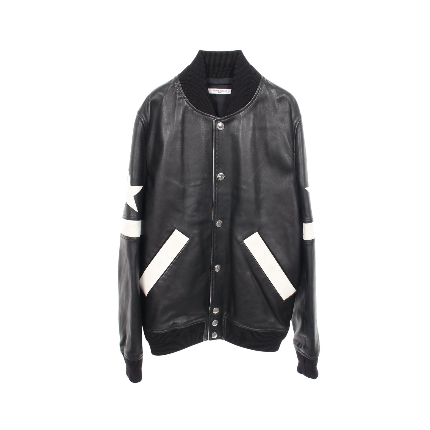 スターパッチ スタジャン レザー ウール ナイロン ブラック ホワイト ジバンシィ アウター GIVENCHY