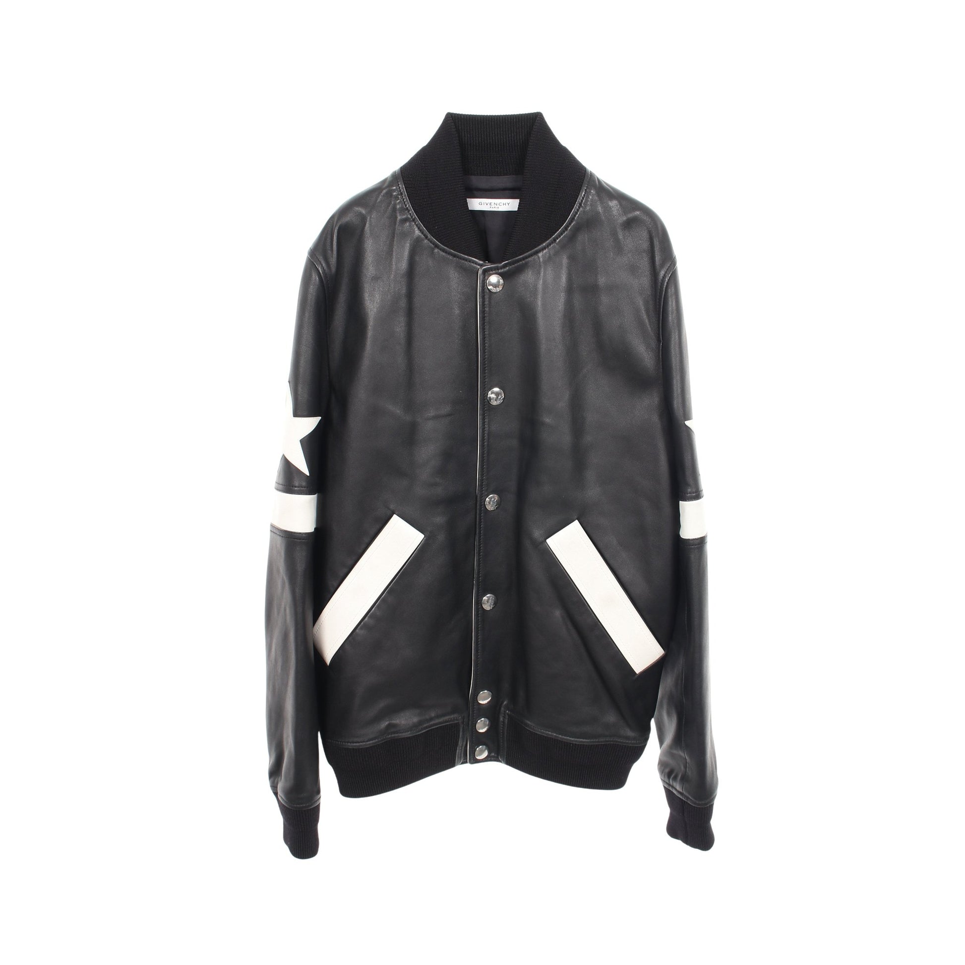 スターパッチ スタジャン レザー ウール ナイロン ブラック ホワイト ジバンシィ アウター GIVENCHY