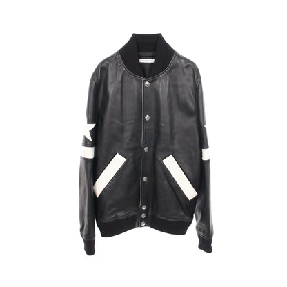 スターパッチ スタジャン レザー ウール ナイロン ブラック ホワイト ジバンシィ アウター GIVENCHY