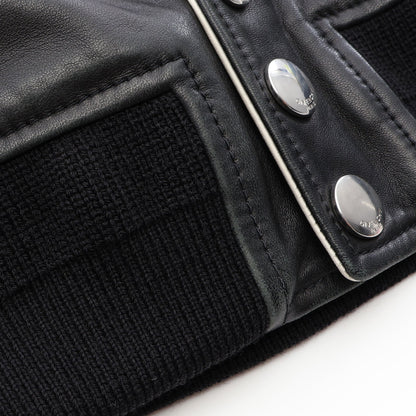 スターパッチ スタジャン レザー ウール ナイロン ブラック ホワイト ジバンシィ アウター GIVENCHY