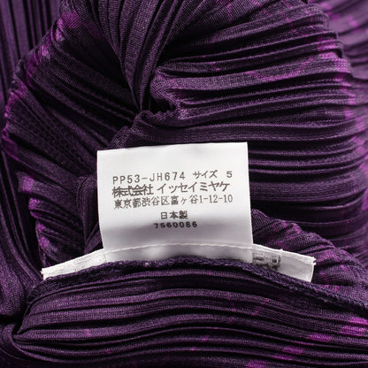 プリーツ ノースリーブ アーキテクト ワンピース ダークパープル パープル プリーツプリーズ ワンピース PLEATS PLEASE