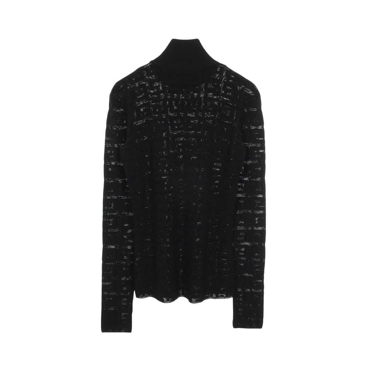 Gロゴ 総柄 ハイネック ニット レーヨン ブラック ジバンシィ トップス GIVENCHY