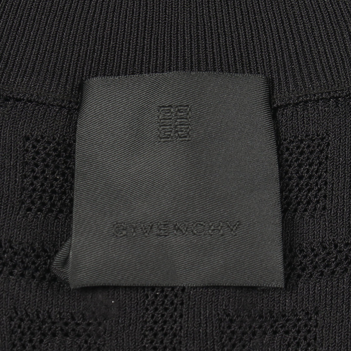 Gロゴ 総柄 ハイネック ニット レーヨン ブラック ジバンシィ トップス GIVENCHY