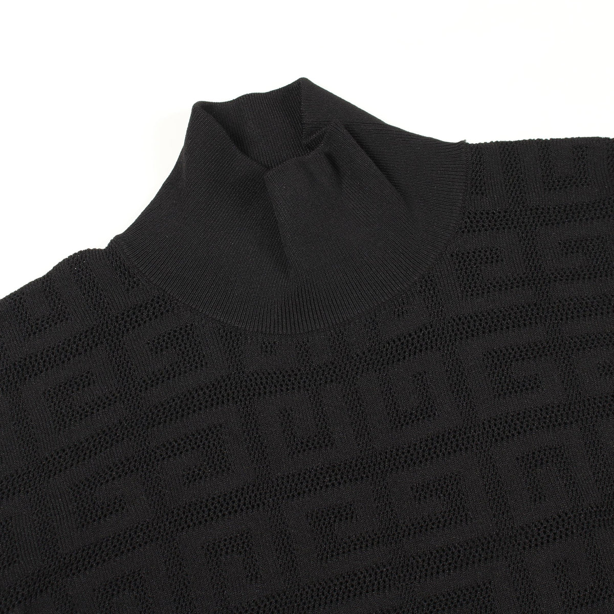 Gロゴ 総柄 ハイネック ニット レーヨン ブラック ジバンシィ トップス GIVENCHY