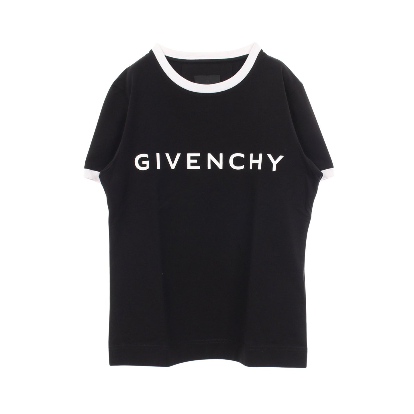 ロゴプリント 半袖Tシャツ コットン ブラック ホワイト ジバンシィ