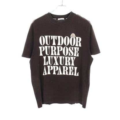 ロゴプリント 半袖Tシャツ コットン ブラック モンクレール