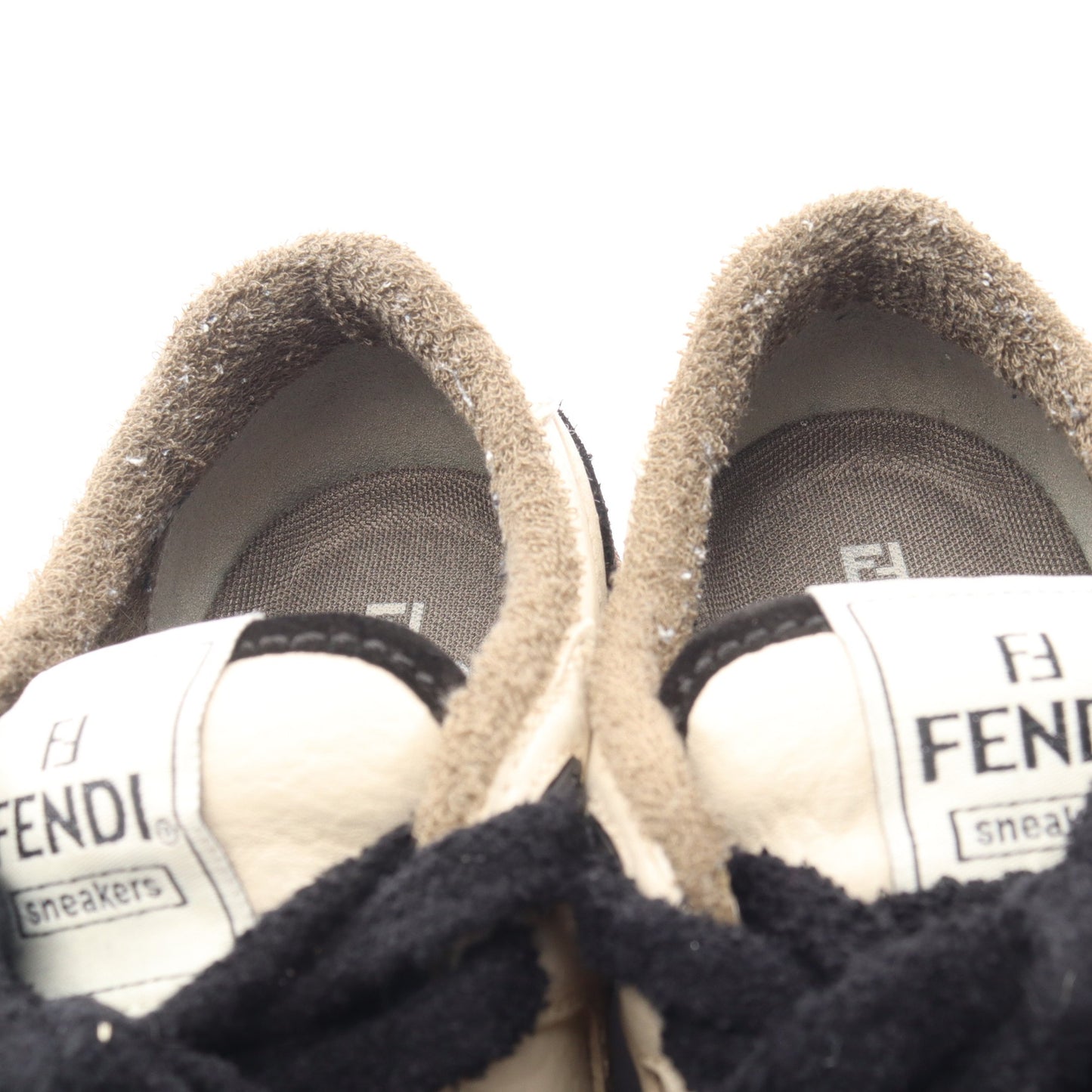 Fendi Match フェンディマッチ スニーカー レザー オフホワイト ブラック フェンディ