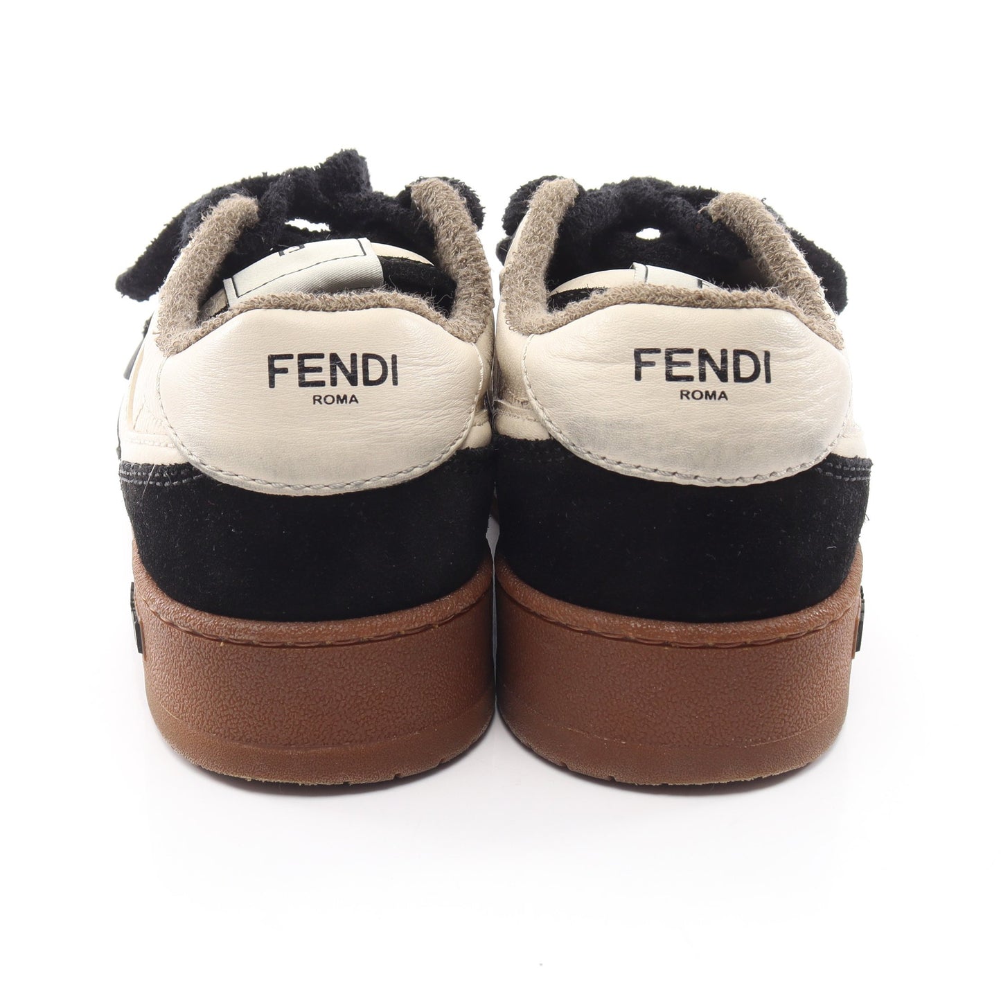 Fendi Match フェンディマッチ スニーカー レザー オフホワイト ブラック フェンディ