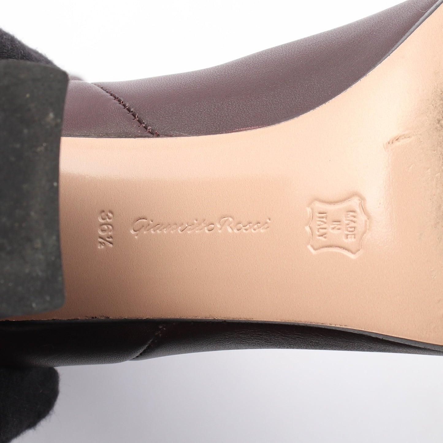 MELISSA ロング ブーツ レザー ブラウン ジャンヴィトロッシ