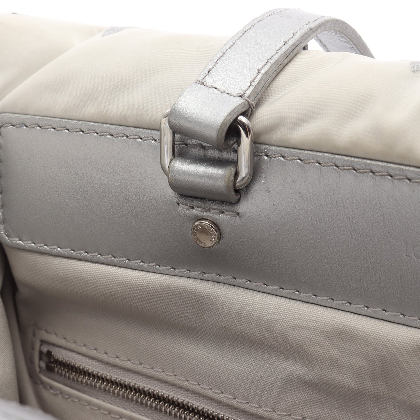 オンザゴーMM 2WAY LV SKI ショルダーバッグ トートバッグ ナイロン レザー グレー マルチカラー ルイヴィトン