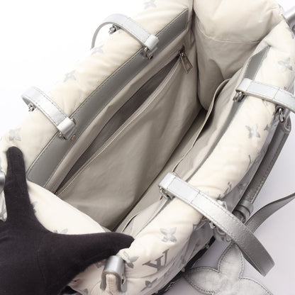 オンザゴーMM 2WAY LV SKI ショルダーバッグ トートバッグ ナイロン レザー グレー マルチカラー ルイヴィトン