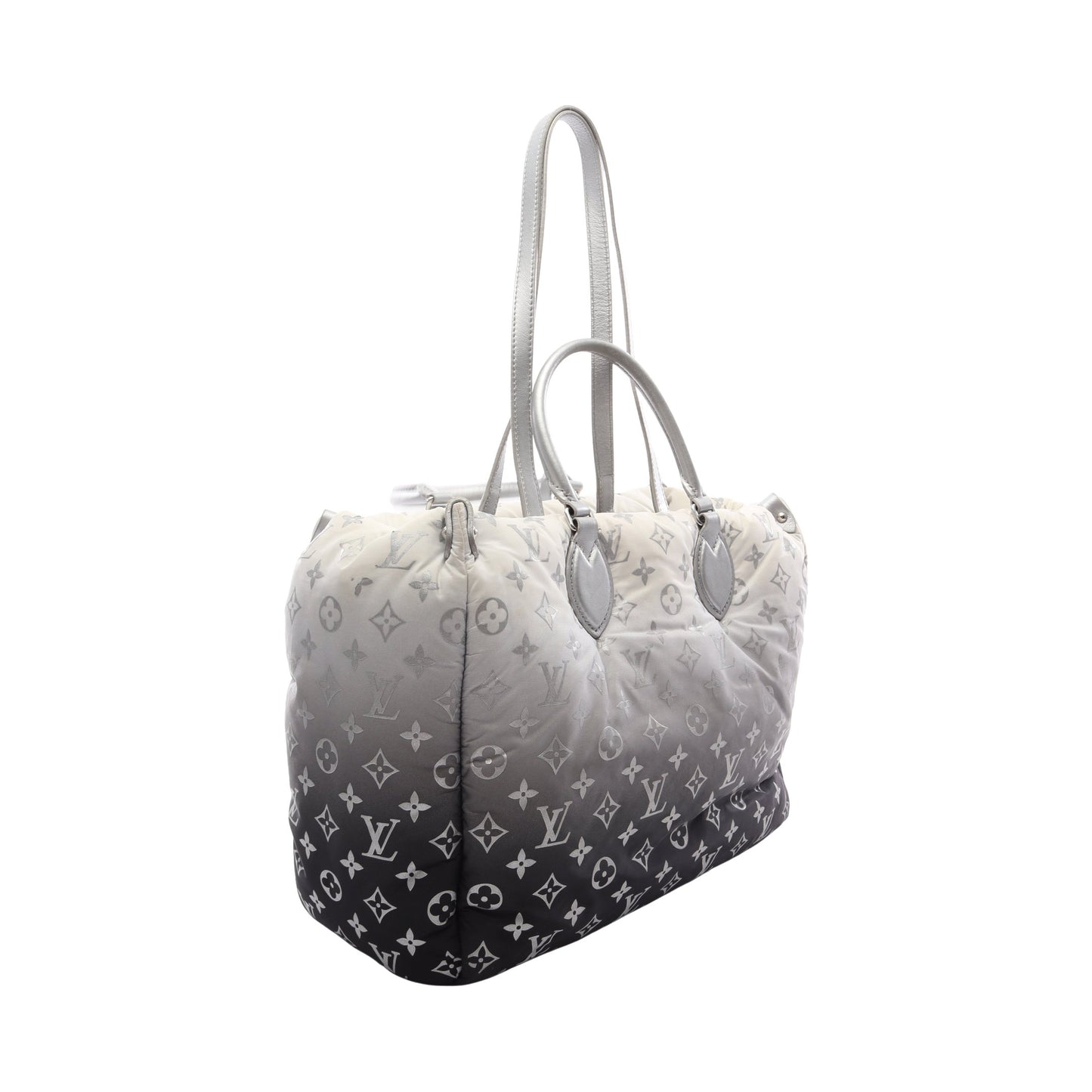 オンザゴーMM 2WAY LV SKI ショルダーバッグ トートバッグ ナイロン レザー グレー マルチカラー ルイヴィトン