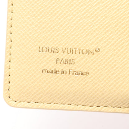 ポケットウォレット LV チャーム 二つ折り財布 PVC ホワイト イエロー マルチカラー ルイヴィトン