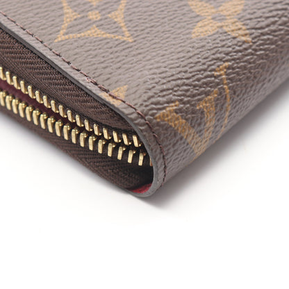 ジッピーウォレット モノグラム フューシャ ラウンドファスナー長財布 PVC ブラウン ピンクパープル ルイヴィトン