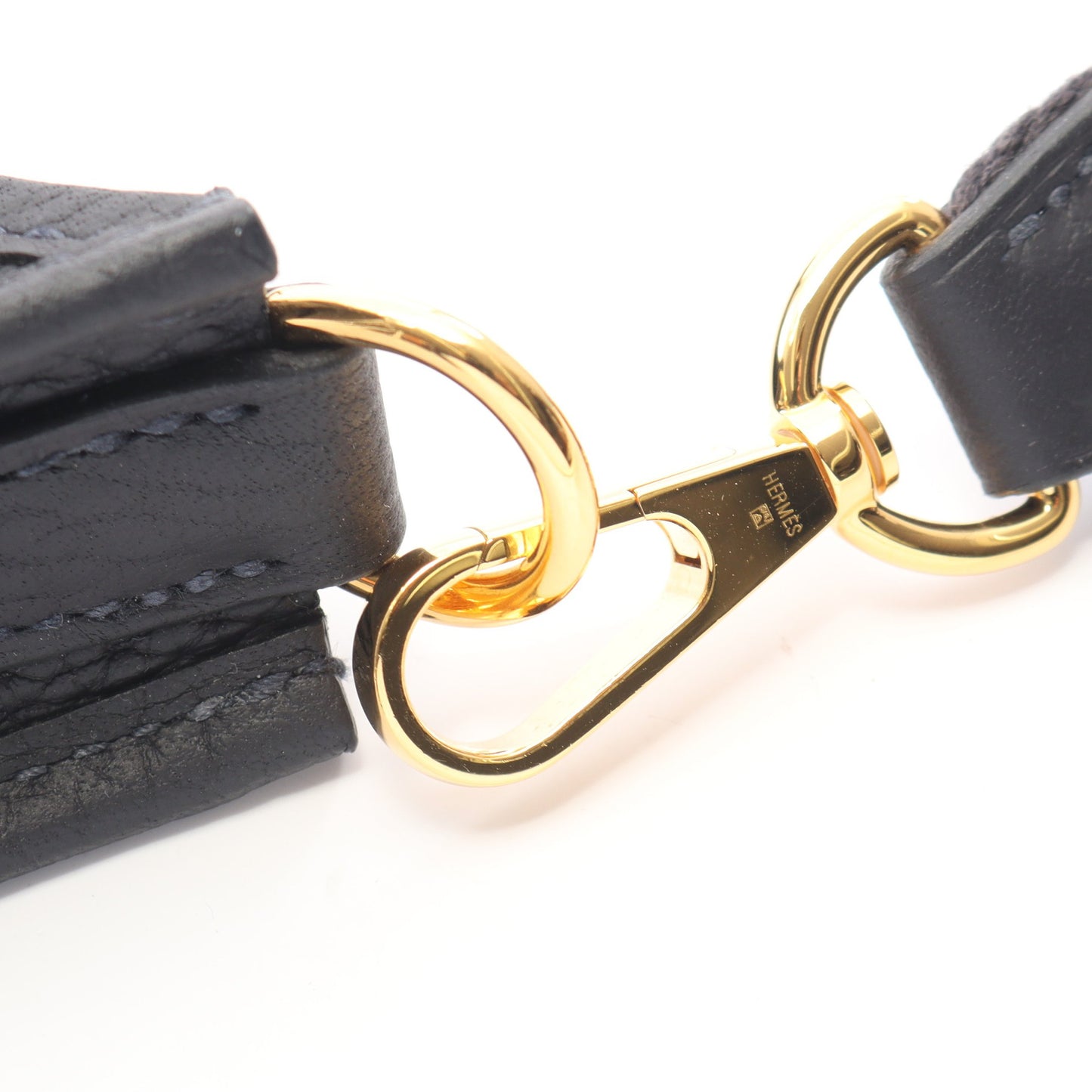 エヴリンTPM キャバン ショルダーバッグ トリヨンクレマンス ダークネイビー ゴールド金具 K刻印 エルメス