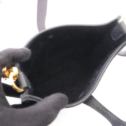エヴリンTPM キャバン ショルダーバッグ トリヨンクレマンス ダークネイビー ゴールド金具 K刻印 エルメス