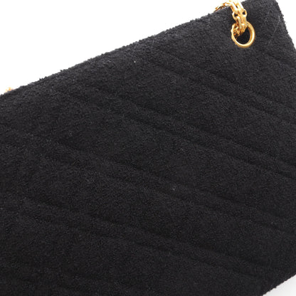 チェーンショルダーバッグ ツイード ブラック ゴールド金具 シャネル バッグ CHANEL
