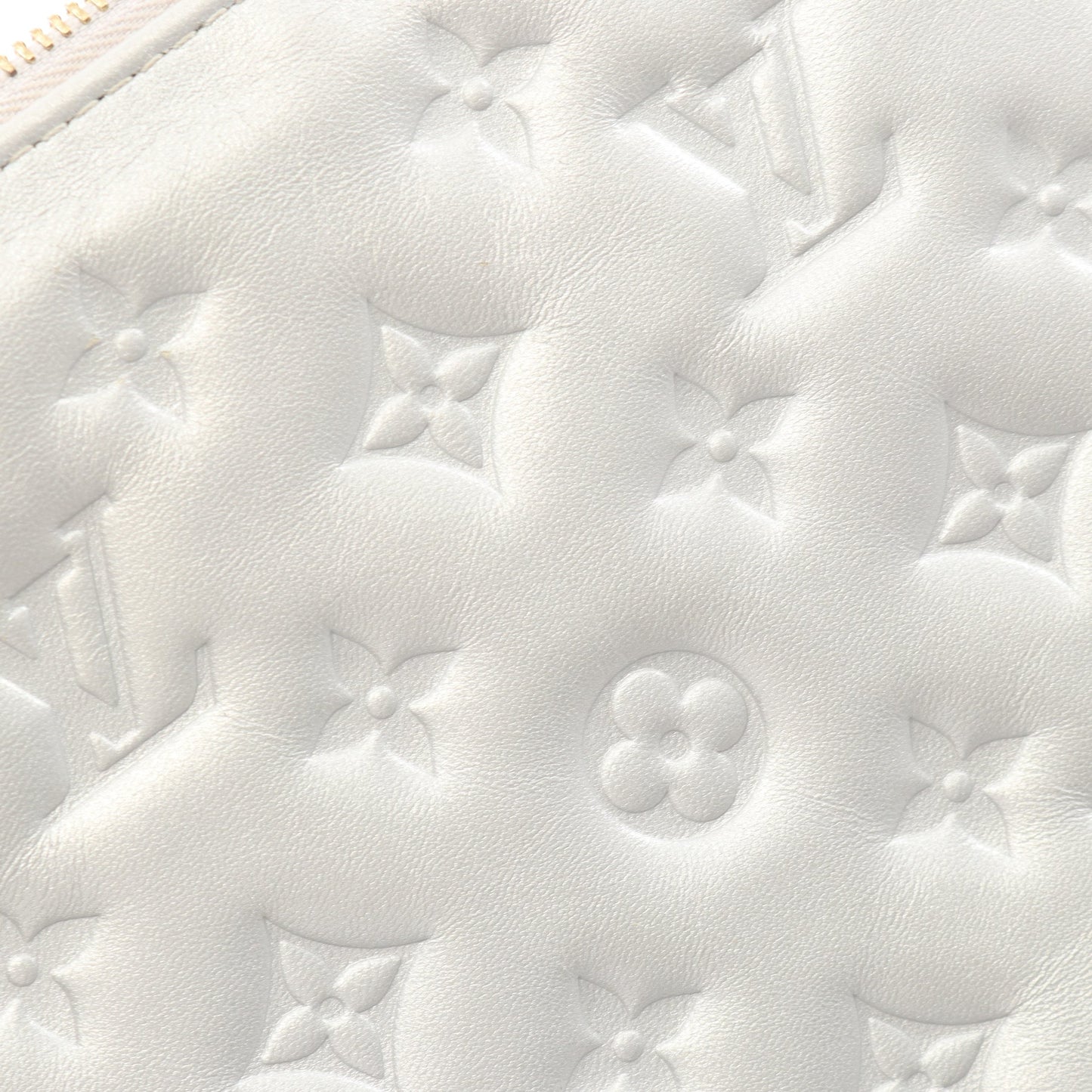 クッサンPM モノグラム 2WAY チェーンショルダーバッグ レザー シルバー ルイヴィトン バッグ LOUIS VUITTON