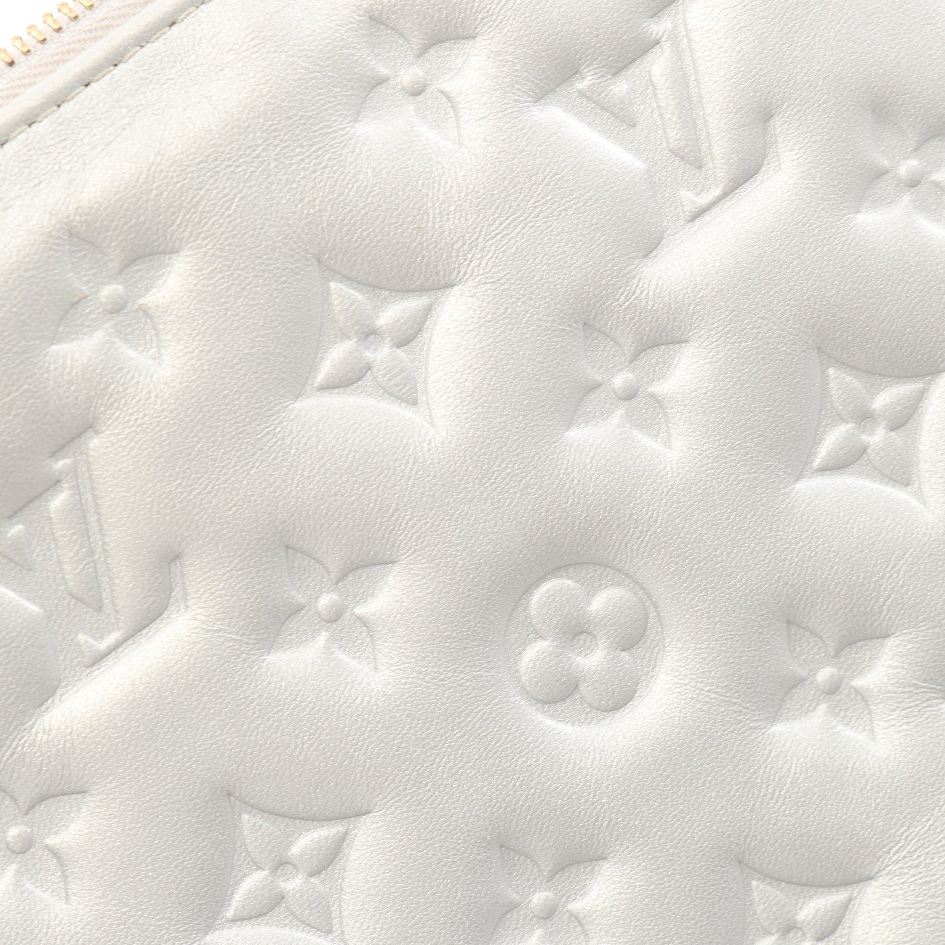 クッサンPM モノグラム 2WAY チェーンショルダーバッグ レザー シルバー ルイヴィトン バッグ LOUIS VUITTON