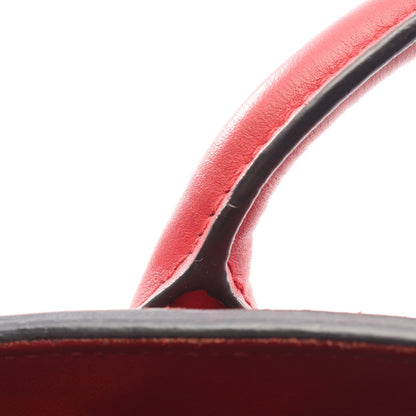SAFFIANO CUIR C モノクローム 2WAY ハンドバッグ サフィアーノレザー レッド プラダ