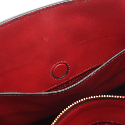 SAFFIANO CUIR C モノクローム 2WAY ハンドバッグ サフィアーノレザー レッド プラダ