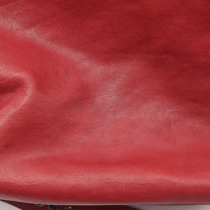 イントレチャート ショルダーバッグ レザー レッド ボッテガヴェネタ バッグ BOTTEGA VENETA