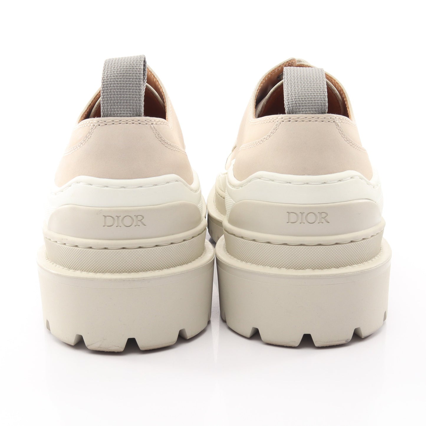 DIOR × sacai 厚底 ダービーシューズ カジュアルシューズ レザー ライトベージュ ディオール