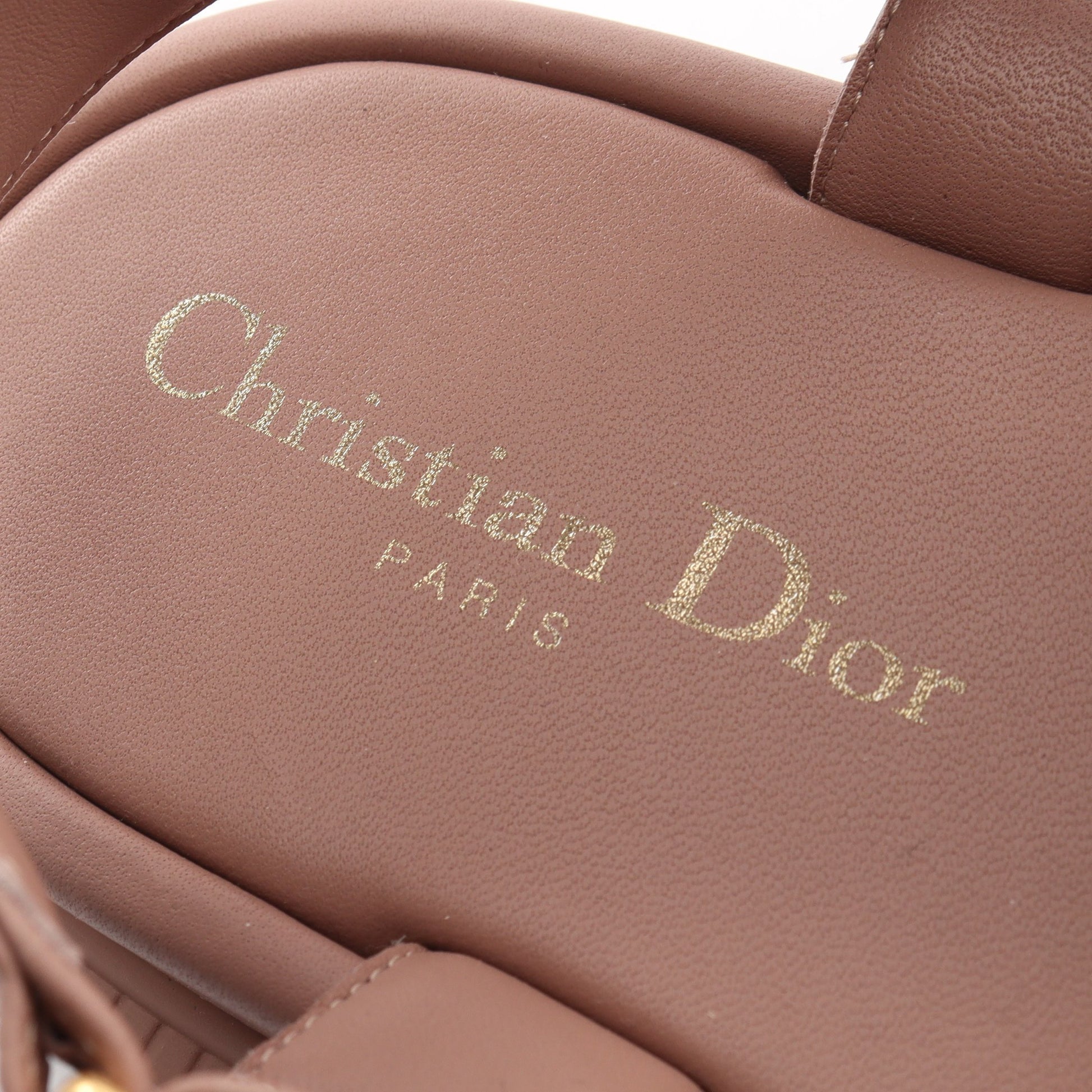 D-Wave サンダル レザー ダスティピンク クリスチャンディオール シューズ Christian Dior