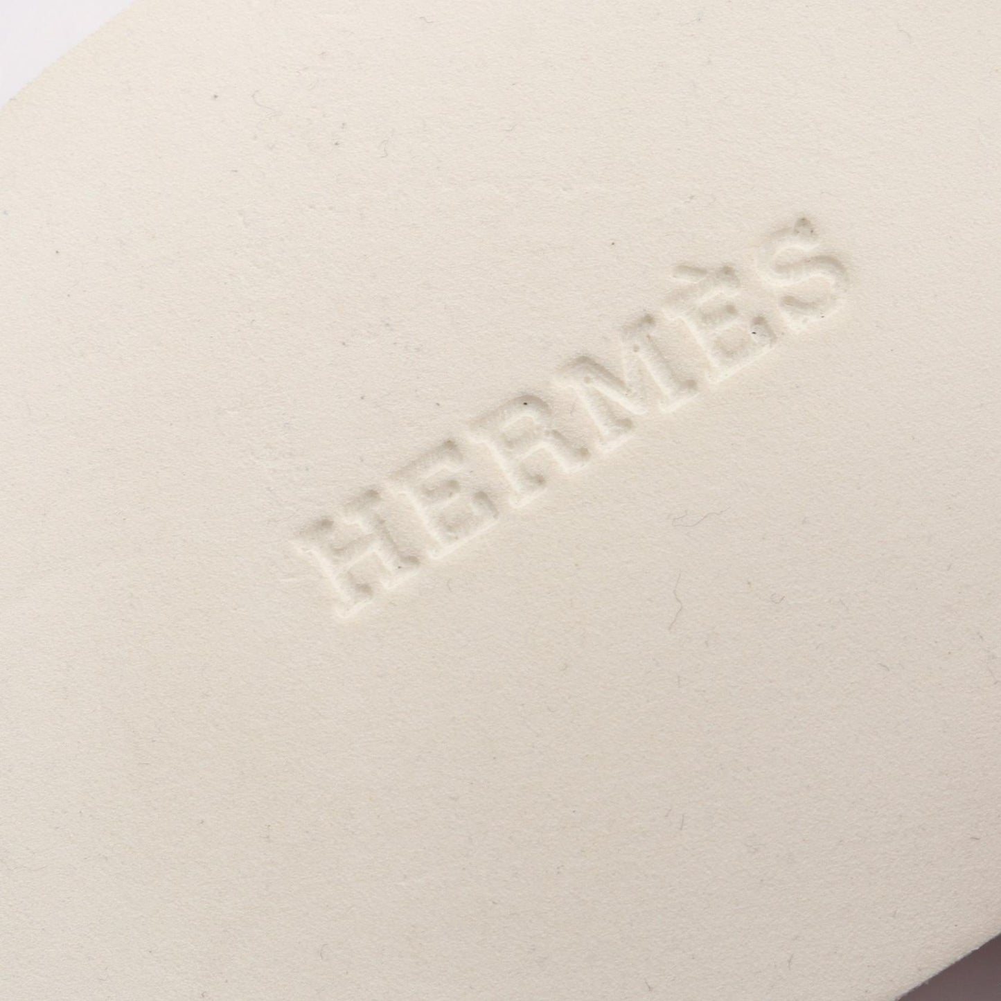 タヒチ サンダル ラバー レザー ホワイト バーガンディ エルメス シューズ HERMES