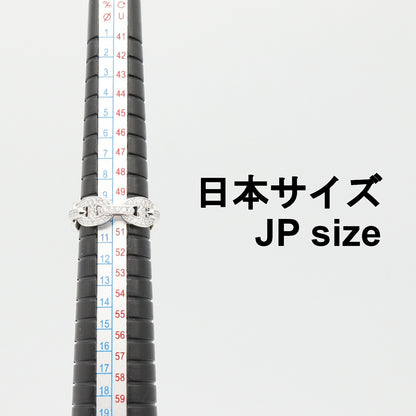 シェーヌダンクル アンシェネ PM ダイヤ リング リング 指輪 K18WG ダイヤモンド クリア ホワイトゴールド エルメス