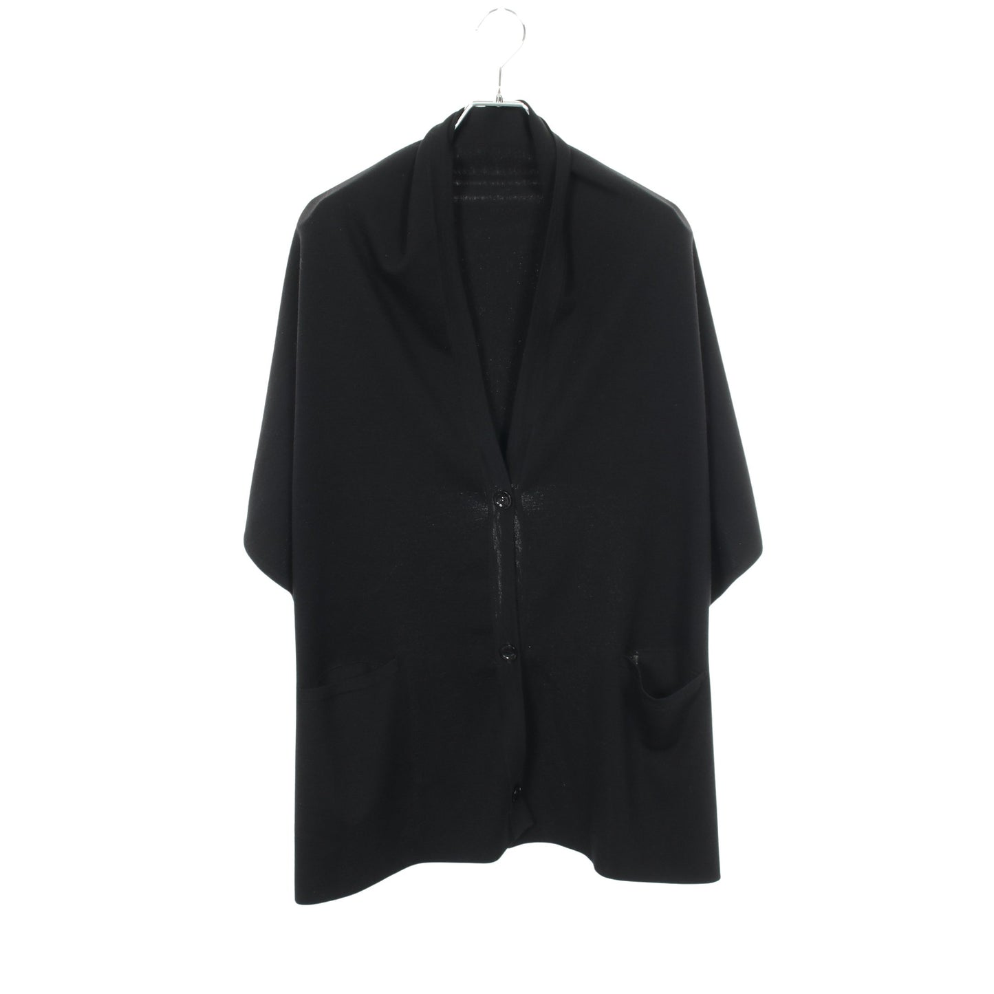 Cape Gilet ニット ポンチョ ウール ブラック フォクシー アウター FOXEY