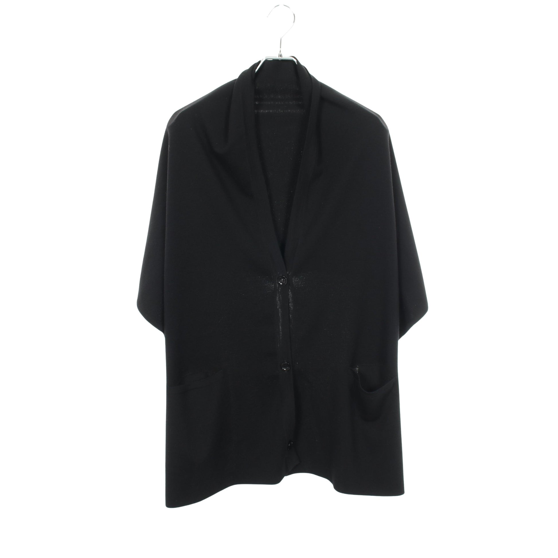 Cape Gilet ニット ポンチョ ウール ブラック フォクシー アウター FOXEY