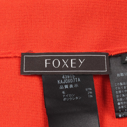 カーディガン ウール オレンジ フォクシー トップス FOXEY