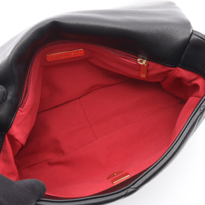 19 ディズヌフ マトラッセ コンビ金具 2WAY チェーンショルダーバッグ ラムスキン ブラック シャネル