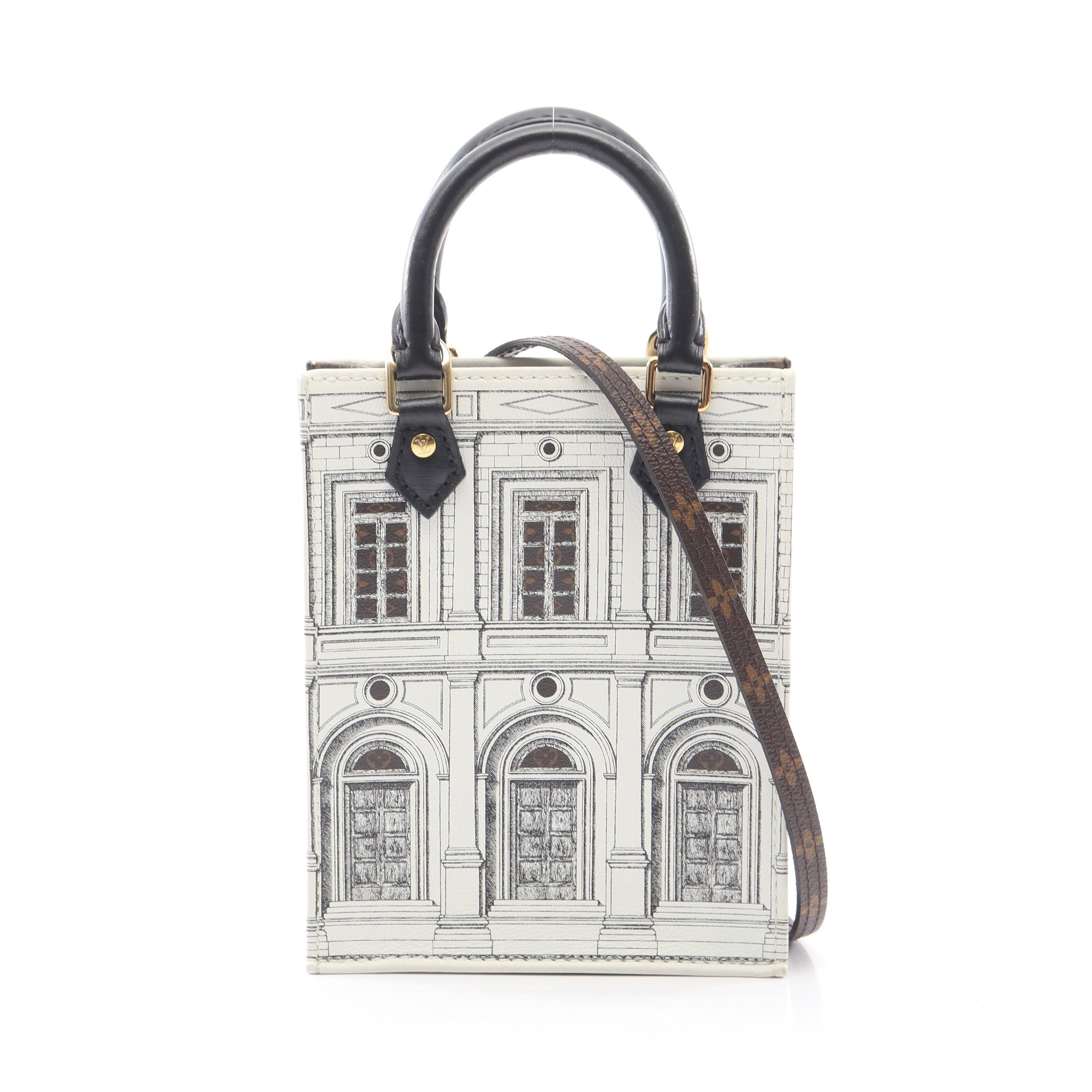 パグちゃん LOUIS VUITTON モノグラム プティットサックプラ LOUIS VUITTON × FORNASETTI プティット サックプラ モノグラム 2WAY