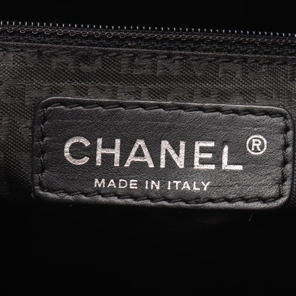 チョコバー チェーンショルダーバッグ キャビアスキン ブラック シルバー金具 シャネル