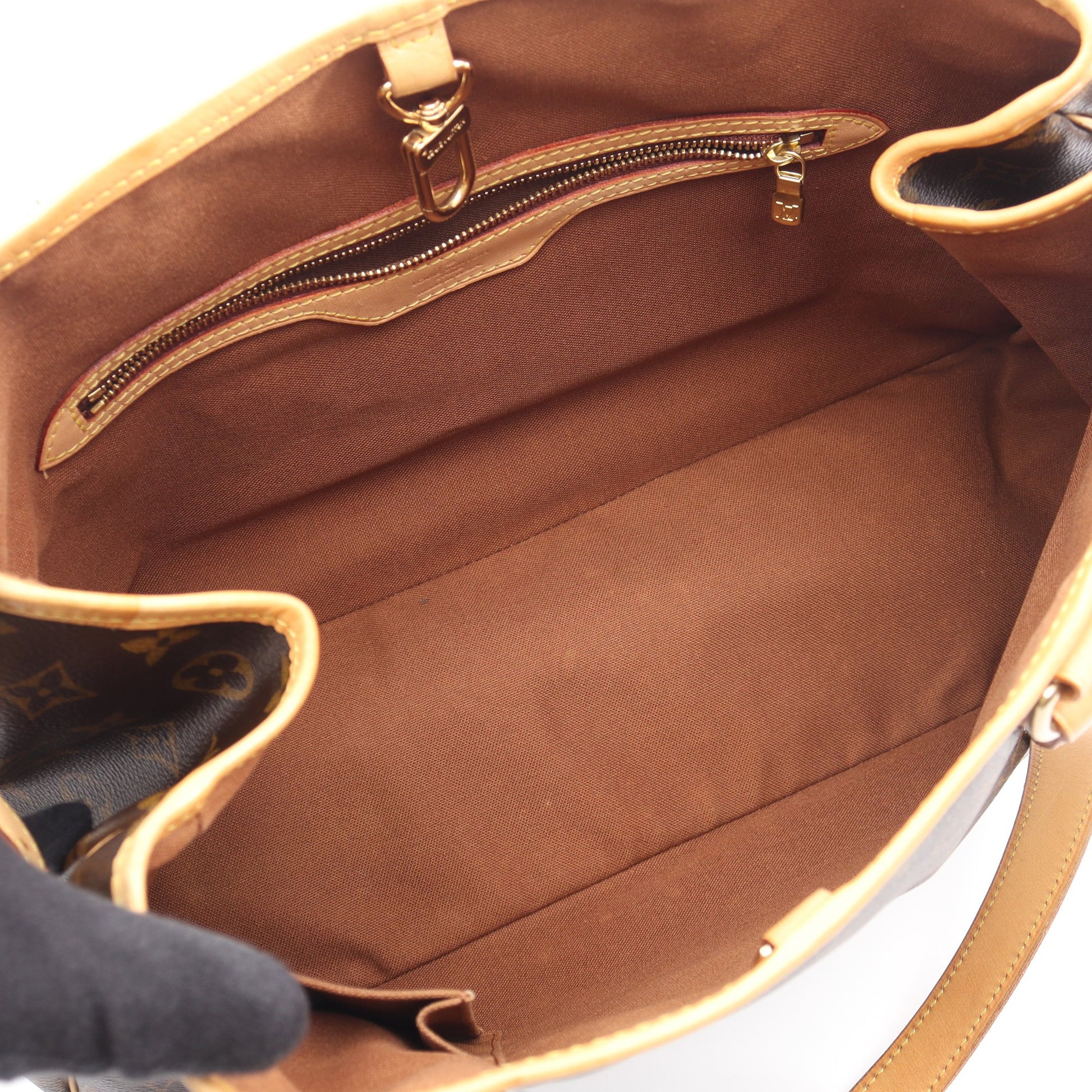 バティニョール オリゾンタル モノグラム ショルダーバッグ PVC レザー ブラウン ルイヴィトン バッグ LOUIS VUITTON