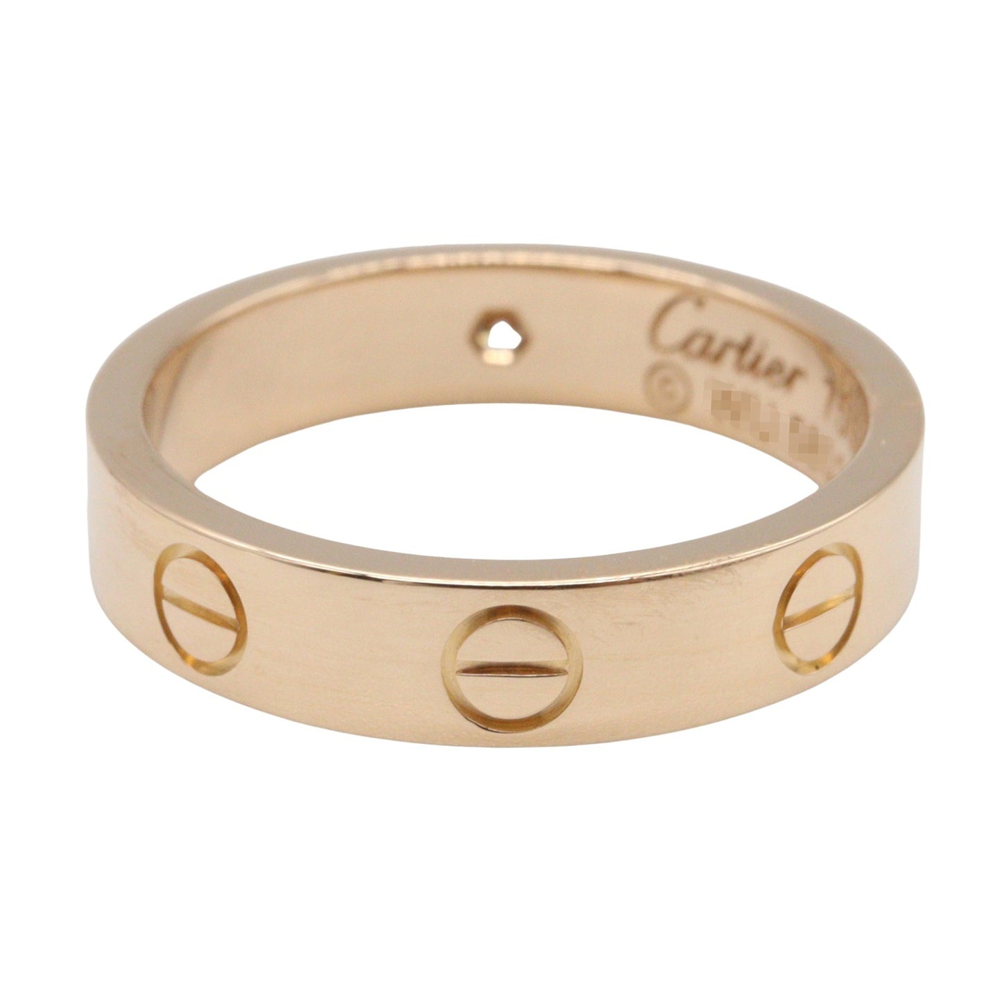 ミニラブリング 1PD リング 指輪 K18PG ダイヤモンド ピンクゴールド クリア カルティエ アクセサリー Cartier