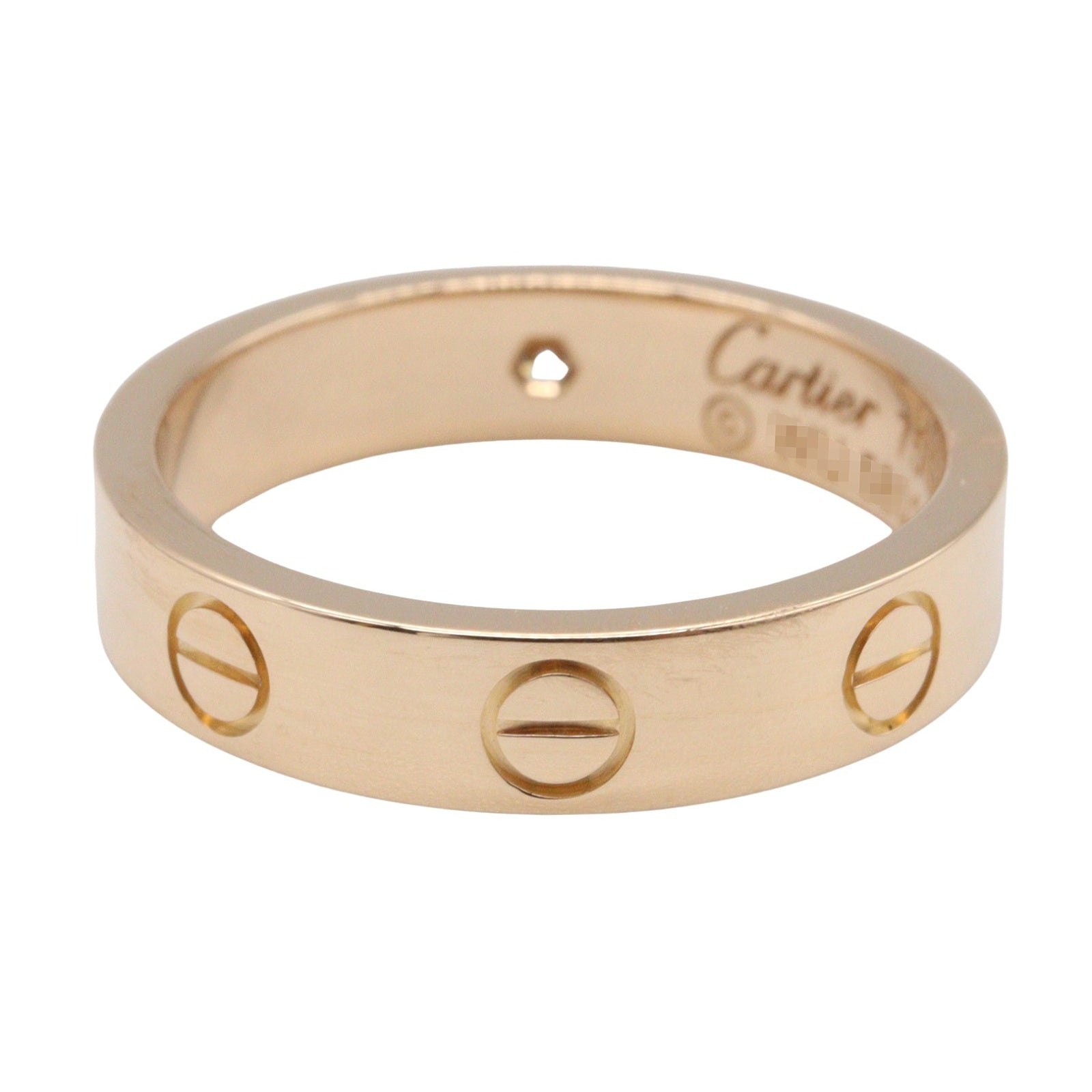 ミニラブリング 1PD リング 指輪 K18PG ダイヤモンド ピンクゴールド クリア カルティエ アクセサリー Cartier