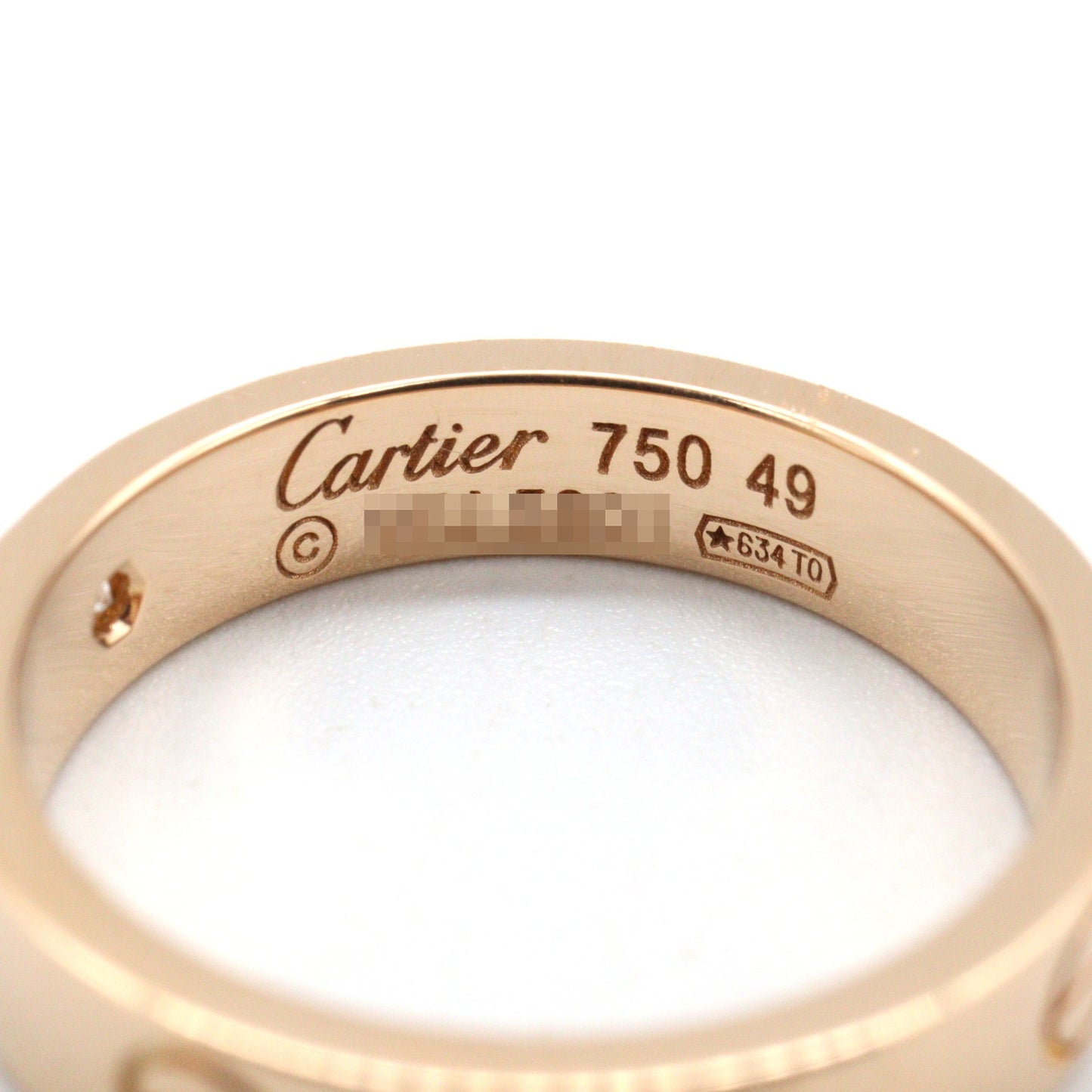 ミニラブリング 1PD リング 指輪 K18PG ダイヤモンド ピンクゴールド クリア カルティエ アクセサリー Cartier