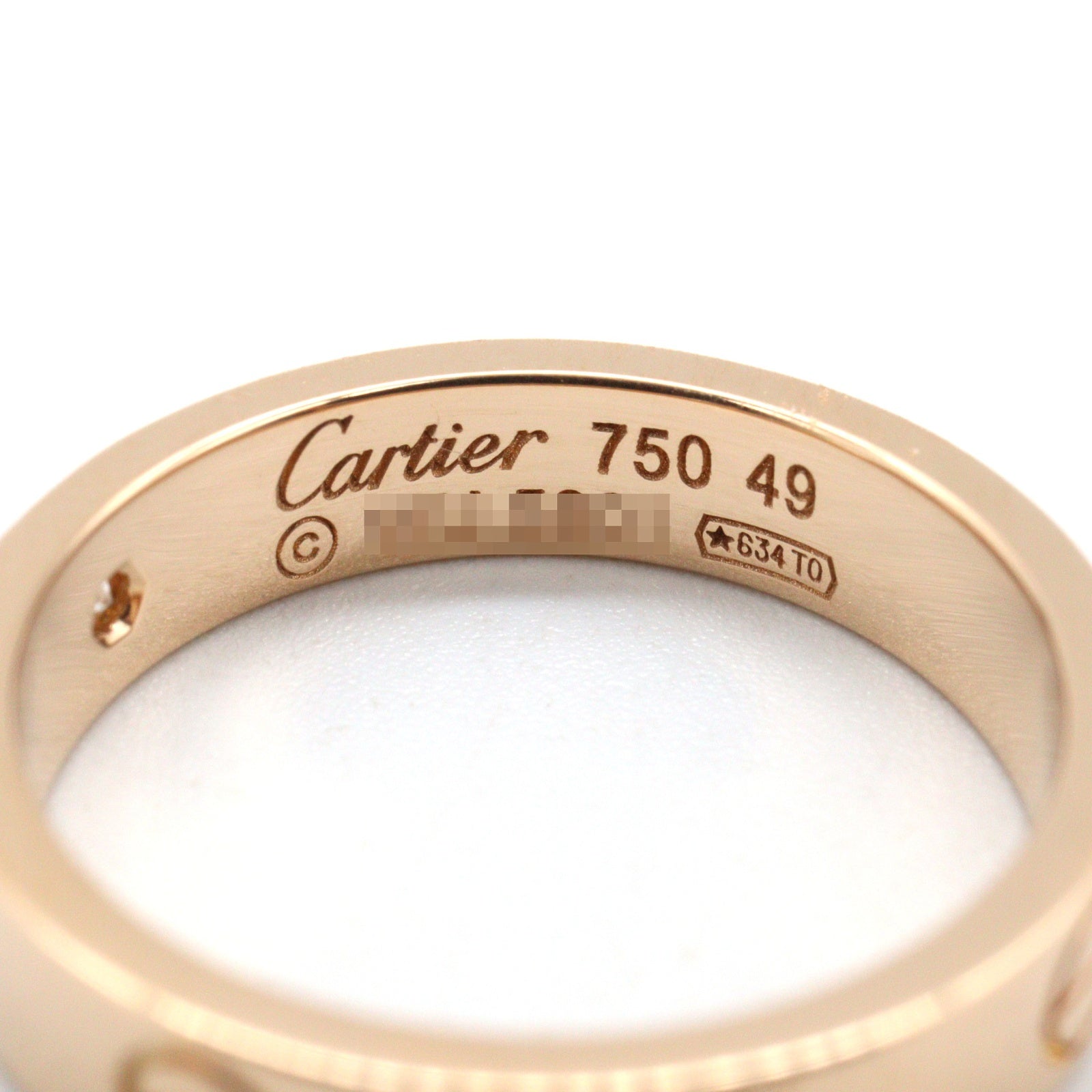 ミニラブリング 1PD リング 指輪 K18PG ダイヤモンド ピンクゴールド クリア カルティエ アクセサリー Cartier