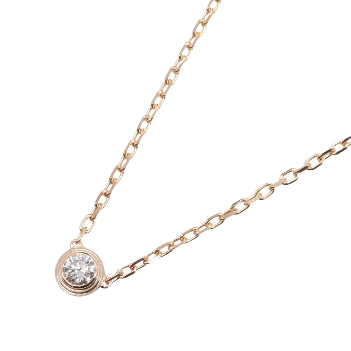 ダムール SM ネックレス ネックレス K18PG ダイヤモンド ピンクゴールド クリア カルティエ アクセサリー Cartier