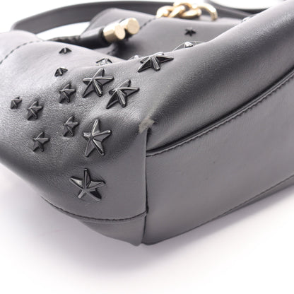 BON BON BUCKET 2WAY ハンドバッグ レザー ブラック ジミーチュウ