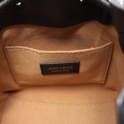 BON BON BUCKET 2WAY ハンドバッグ レザー ブラック ジミーチュウ